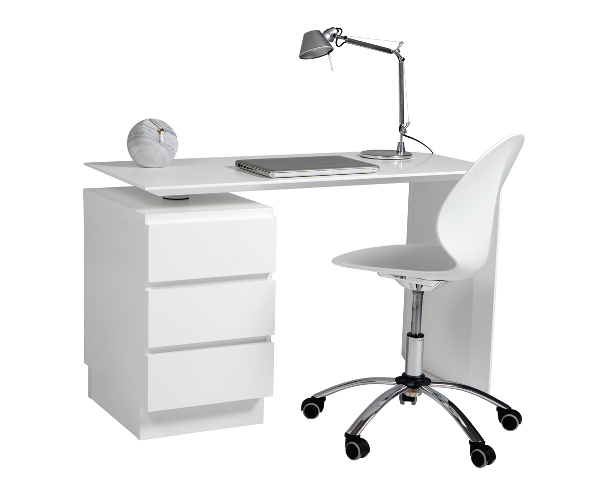 Muurame Slimmi Desk White, W 117 cm