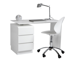 Slimmi-työpöytä, valkoinen, L 117 cm