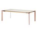 Viisto Dining Table, Glass/Copper/Oak, 104 x 208 cm