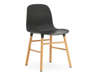 Form-tuoli, musta/tammi
