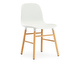 Form Chair, White/Oak