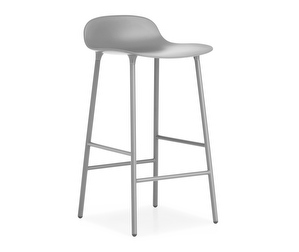 Form Bar Stool, Grey/Steel