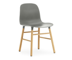 Form-tuoli, harmaa/tammi