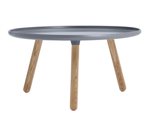 Tablo-pöytä, harmaa/saarni, ø 78 cm
