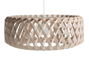 Pilke Pendant Light, Birch, ø 80 cm