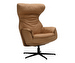 Isa Relax Armchair, Aniline Leather 1 Latte, H 109 cm