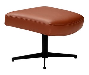 Isa Relax Footstool, Touch Leather 8 Cognac, H 39 cm