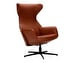 Isa Relax Armchair, Touch Leather 8 Cognac, H 109 cm