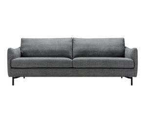 Luna Sofa, Caleido Stampato Fabric 10 Grey, W 218 cm