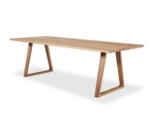 Extendable Plank Table #105, Oiled Oak, 95 x 190 cm, .