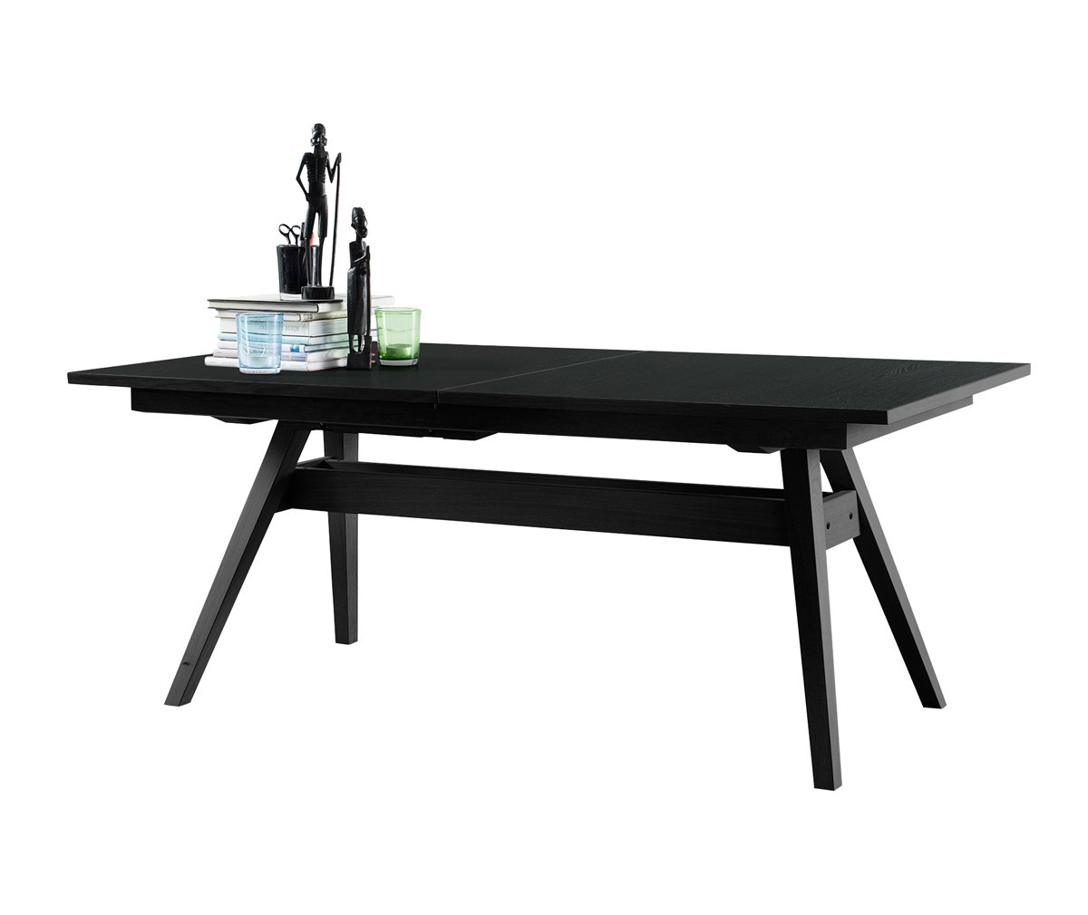 Skovby Extendable Dining Table #11 Black, 100 x 183/275 cm, .