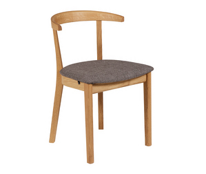 Chair #52, Grey/Oak, .