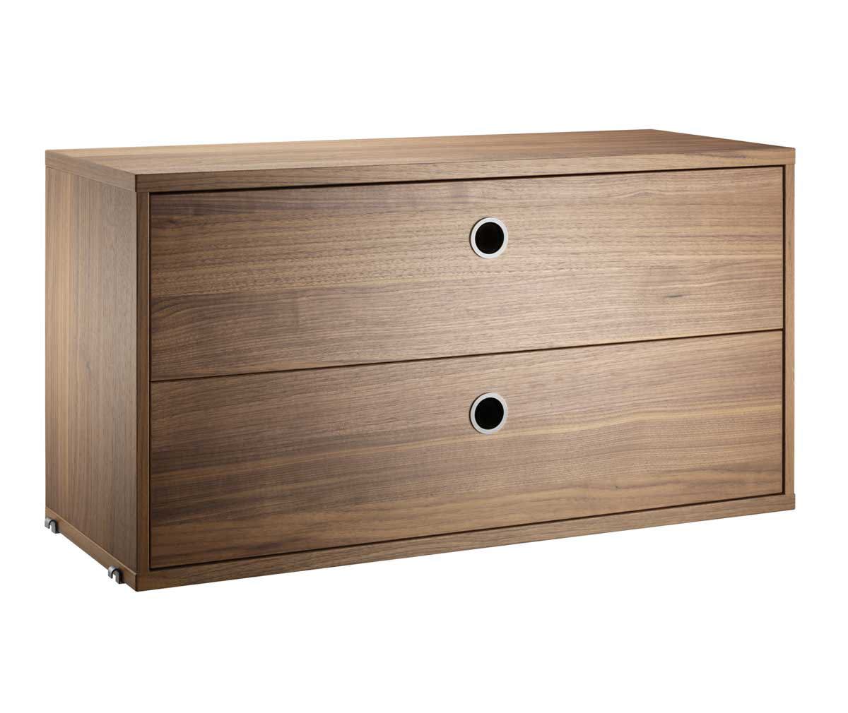 String Furniture String System Chest of Drawers Walnut