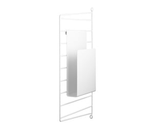 String Magazine Holder, White