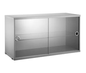 String System Display Cabinet, Grey, 78 x 30 cm