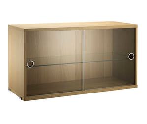 String System Display Cabinet, Oak