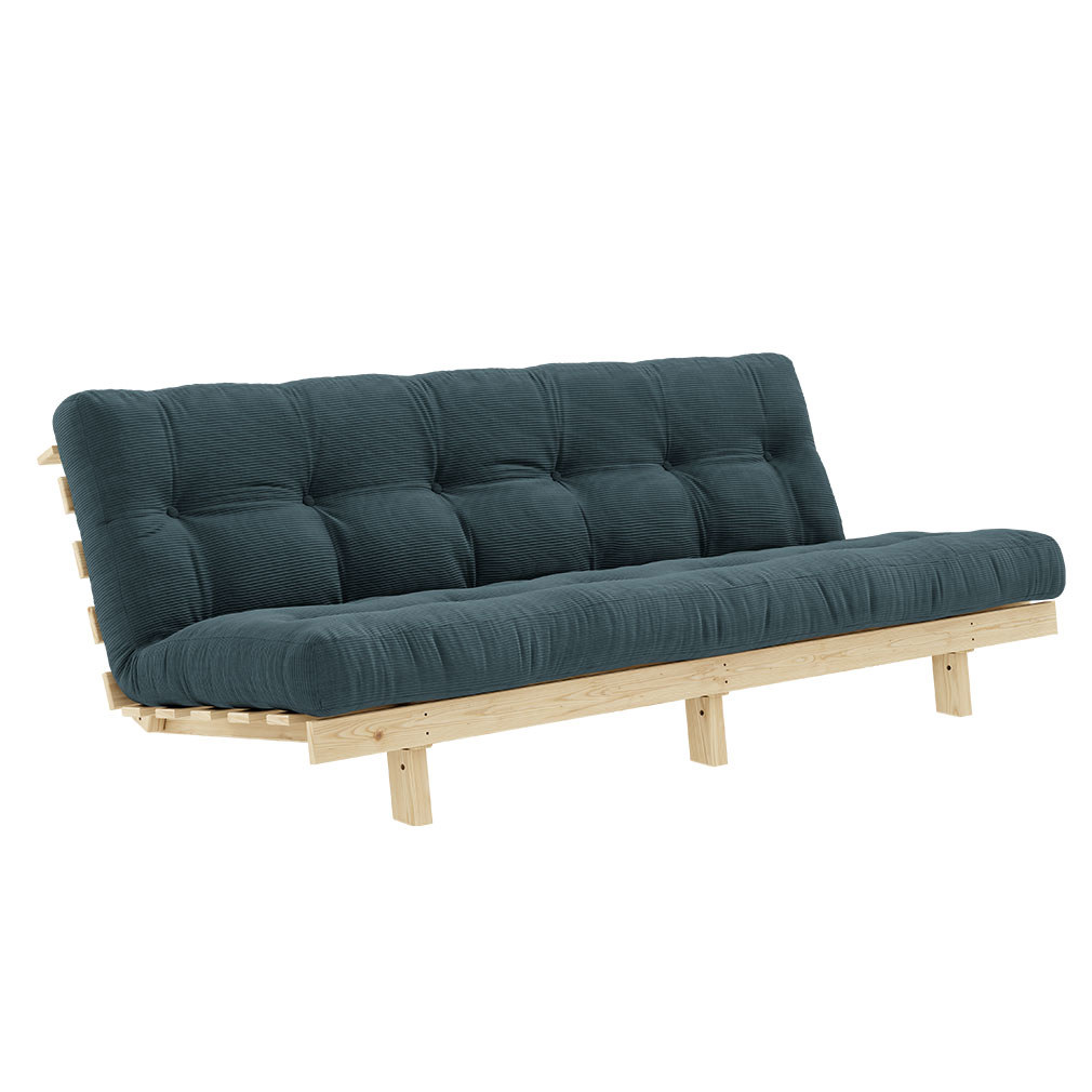 Karup Design Lean-futonsohva Corduroy-kangas pale blue/mänty, L 190 cm