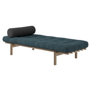 Next-daybed, pale blue/ruskea