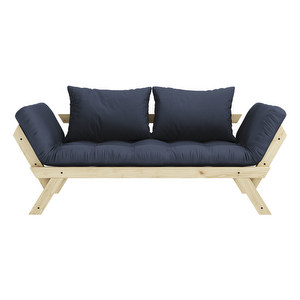 Bebop-futonsohva, navy / mänty, L 180 cm