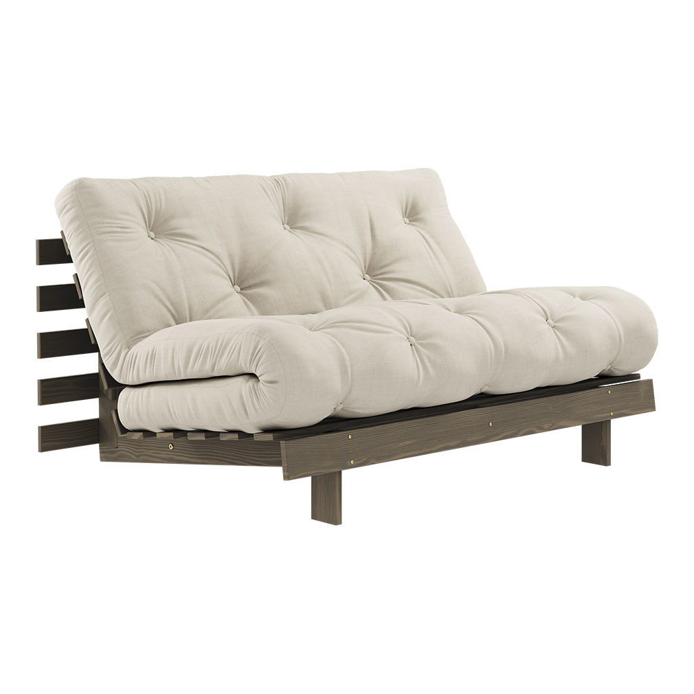 Karup Design Roots-futonsohva beige/ruskea, L 140 cm