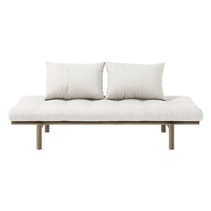 Pace Futon Sofa, Natural/Brown