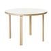 Table 90A, White Laminate, ø 100 cm