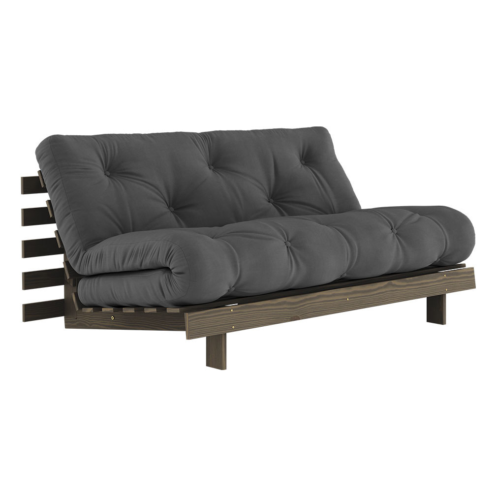 Karup Design Roots-futonsohva dark grey/ruskea , L 160 cm