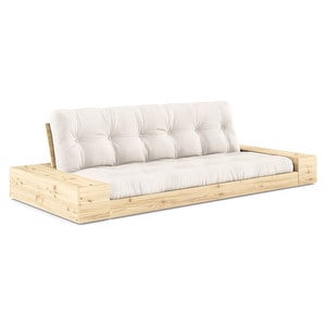 Base-futonsohva laatikoilla, natural/mänty, L 244 cm