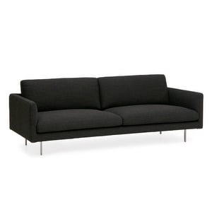Basel-sohva, Malawi-kangas 15 harmaa, L 220 cm