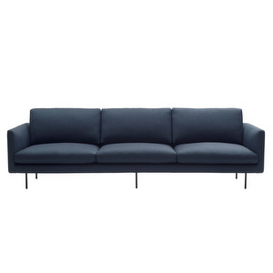 Basel Sofa, Matrix Fabric 12 Blue, W 260 cm