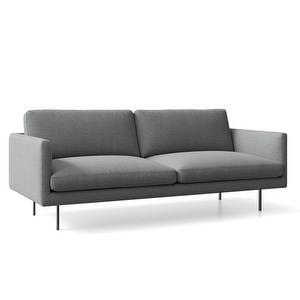Basel-sohva, Verso-kangas 012 tummanharmaa, L 200 cm