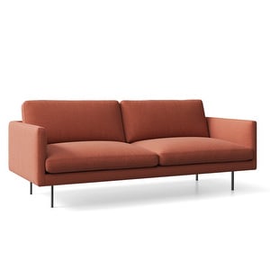 Basel-sohva, Verso-kangas 096 punaruskea, L 200 cm