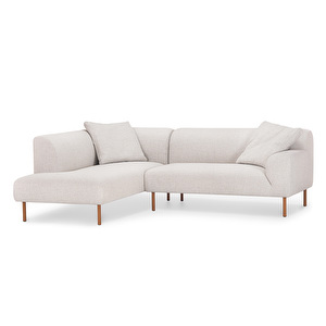 Bonnie-kulmasohva, Stone-kangas 07 beige, L 224 cm