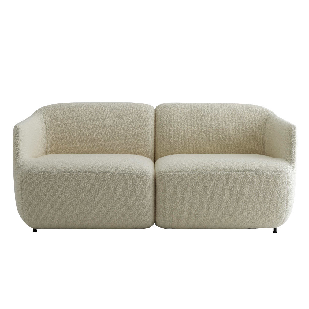 Adea Como-sohva Orsetto-kangas 11 beige, L 186 cm