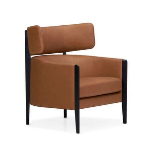 Garbo Armchair, Master Leather 53 Brown