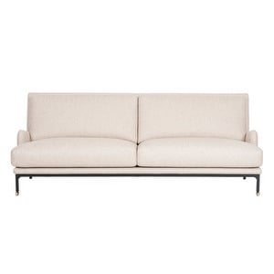 Mr. Jones Sofa, Fabric Piquet 101 White, W 230 cm