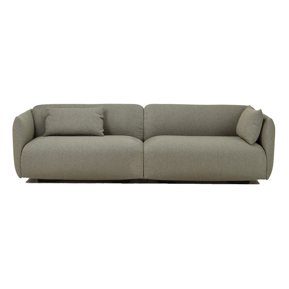 Adea Origami-sohva Orsetto-kangas 0711 harmaa, L 240 cm