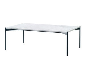 Plateau Coffee Table, White/Marble, 100 x 60 cm