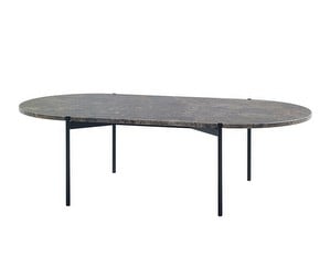 Plateau Coffee Table, Black/Marble, 120 x 60 cm