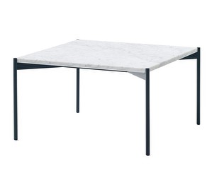 Plateau Coffee Table, White/Marble, 60 x 60 cm