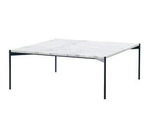 Plateau Coffee Table, White/Marble, 90 x 90 cm