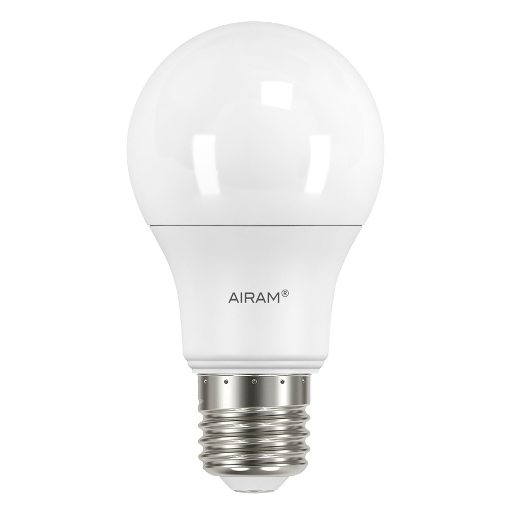 Airam LED Oiva -vakiolamppu opaali, 8,5W / E27 / 806 lm / DIM