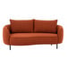 Amelie Sofa, Denno Fabric 1265 Rusty Orange, Left