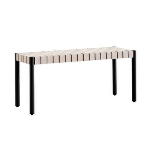 Betty TK4 -penkki, musta / luonnonvärinen punos, L 105 cm