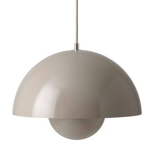 Flowerpot VP7 -riippuvalaisin, grey beige, ⌀ 37 cm