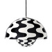Flowerpot VP7 -riippuvalaisin, black/white, ⌀ 37 cm
