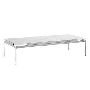 Sett LN12 -sohvapöytä, Bianco Carrara -marmori, 60 x 140 cm