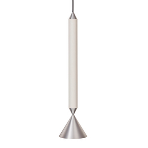 Apollo 39 Pendant Lamp, Winter White / Polished Aluminium