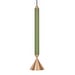 Apollo 39 Pendant Lamp, Forest / Polished Brass