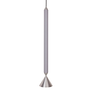 Apollo 59 Pendant Lamp, Light Grey / Polished Aluminium